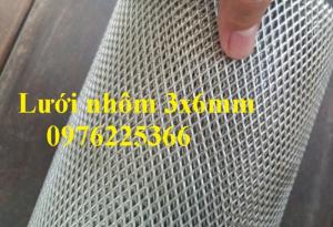 Lưới kẽo giãn nhôm, lưới thép hình thoi bằng nhôm, lưới mắt cáo nhôm