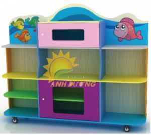 Chuyên cung cấp kệ gỗ trẻ em cho trường lớp mầm non, gia đình