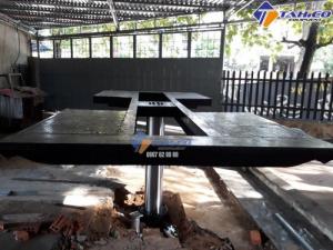 Cầu nâng 1 trụ rửa xe ô tô ấn độ lắp âm nền kiểu chữ i - tahico