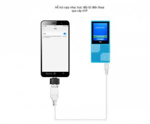 Máy nghe nhạc mini Aigo MP3-206 (Tặng kèm thẻ nhớ 8Gb)