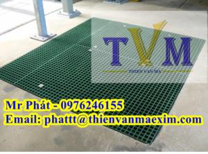 Tấm frp grating - sàn kháng hóa chất - tấm sàn cách điện