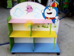 kệ gỗ trẻ em cho trường mầm non, lớp mẫu giáo, gia đình