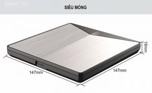 Ổ đĩa quang DVD-RW dùng cho máy tính tốc độ cao Super Slim Portable USB 3.0