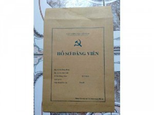 Hồ sơ đảng viên/ vỏ hồ sơ đảng viên