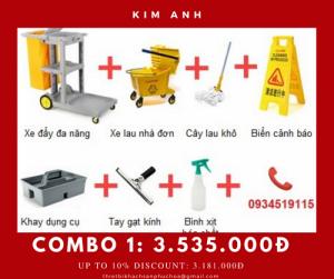 Bán bộ dụng cụ vệ sinh khách sạn, dụng cụ lau kính, lau sàn công nghiệp