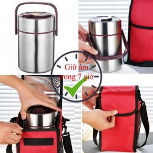 Khay hộp inox 304 đựng cơm giữ nhiệt cho văn phòng, học sinh, bệnh nhân