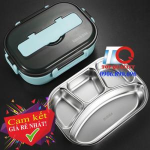 Khay hộp inox 304 đựng cơm giữ nhiệt cho văn phòng, học sinh, bệnh nhân
