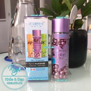 Viên Bôi Q10 Platinum Collagen & Vitamin E Facial Serum 120 Viên