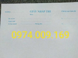 Giấy thi, giấy nháp thi giá tốt