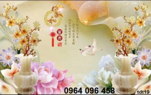 tranh gạch men 3d sứ ngọc phòng khách