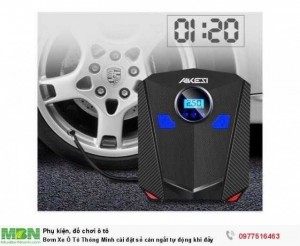 Bơm Xe Ô Tô Thông Minh cài đặt số cân ngắt tự động khi đầy