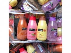 Set 4 chai sữa tắm cottage mini 50ml của Pháp