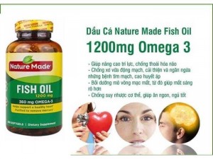 Viên uống dầu cá Nature Made Fish Oil 200 viên của Mỹ