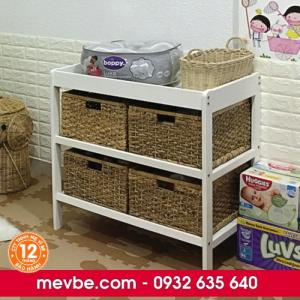 Kệ 03 tầng kiêm bạn thay tã