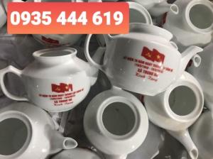 Xưởng sản xuất ấm trà in logo Đại Hội Đảng giá rẻ tại Quảng Bình
