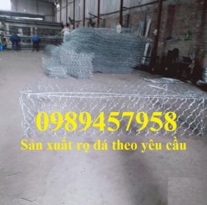 Sản xuất Thảm đá Rọ đá kè đường bọc nhựa và mạ kẽm giá rẻ