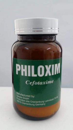 Philoxime (Cefo Đức 100g) đặc trị các bệnh về gan tụy do vi khuẩn trêm Tôm Cá