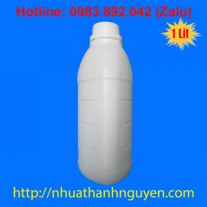 Chai nhựa 1 lít tam giác, Chai nhựa đựng thuốc sâu, vỏ chai đựng thuốc hóa học, bán các loại chai nhựa nông dược...
