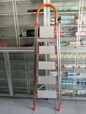 Thang ghế Inox, Thang ghế Ameac, Thang ghế 4 bậc, Thang ghế có tay vịn