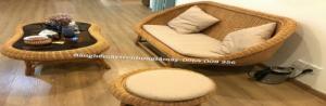 Sofa mây tự nhiên đa dạng trong kiểu dáng, mẫu mã,kích thước.