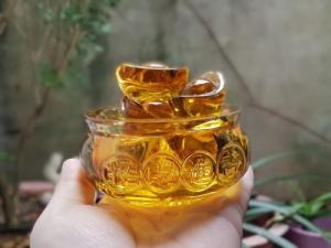 BÁT TỤ BẢO LƯU LY 8CM