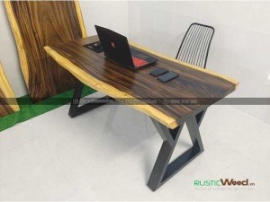 Bàn làm việc gỗ me tây 70x150cm