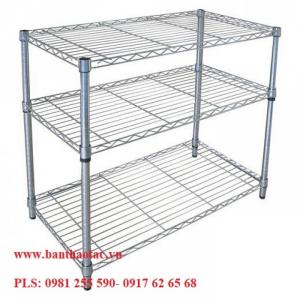 Giá lưới- Xe đẩy lưới Inox 4 tầng