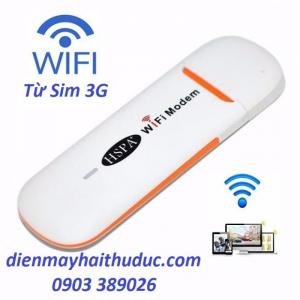 USB HSPA Wifi Modem 3G Sử dụng đa mạng Viettel, Vinaphone, Mobifone...