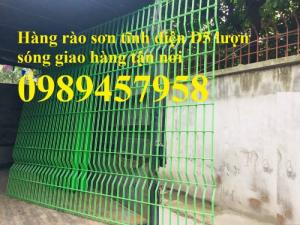 Hàng rào lưới thép hàn sơn tĩnh điện phi 5 ô 75x200 và 50x250