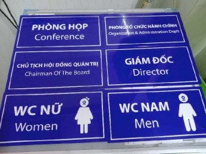 Bảng tên công ty mica -Quảng CáoTân Mỹ Long