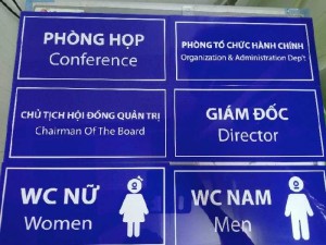 Bảng tên công ty mica -Quảng CáoTân Mỹ Long