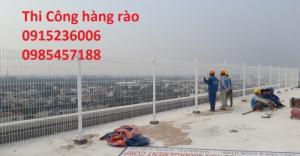Lưới thép hàng rào phi 5 ô 50x150 mạ kẽm sơn tĩnh điện, nhúng nhựa pvc gập tam giác 2 đầu, lượn sóng
