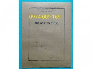 In bìa hồ sơ công chức, hồ sơ viên chức