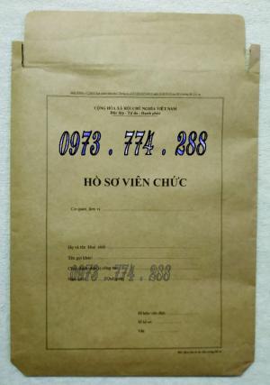 Bán vỏ - túi - bìa - bì đựng bộ hồ sơ sơ cán bộ viên chức