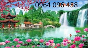 Gạch tranh 3d sơn thủy -7T