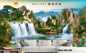 Gạch tranh 3d cảnh làng quê