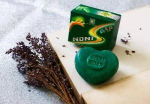 Noni soap - xà bông nhàu  | sạch da, giảm đau khớp, tẩy tế bào chết