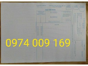 Cung cấp giấy thi a3, giấy nháp thi a4