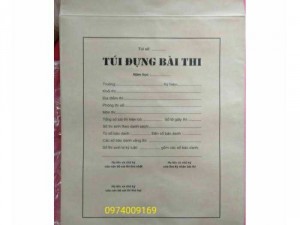 Cung cấp túi đựng đề thi, túi đựng bài t