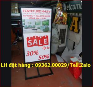 Standee khung sắt ngoài trời, sản xuất standee giá rẻ tại Hà Nội