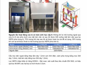 Tủ an toàn sinh học cấp 2 mẫu mới điều khiển bằng màn hình cảm ứng