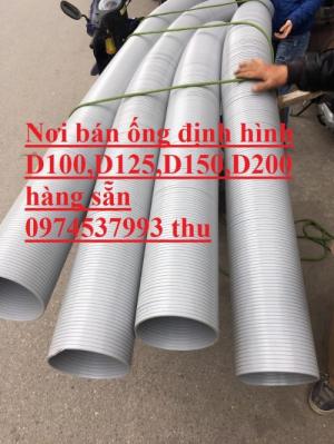 Ống nhựa xếp định hình-ống nhựa xếp dẫn khí D100-D125-D150-D200