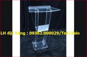 Sản xuất bục phát biểu mica theo yêu cầu giá rẻ