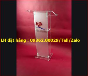 Sản xuất bục phát biểu mica theo yêu cầu giá rẻ