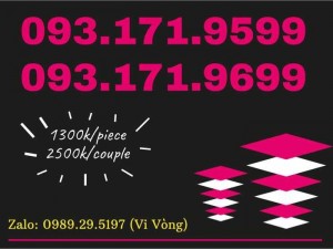 Sim số đẹp - Sim Đôi xinh