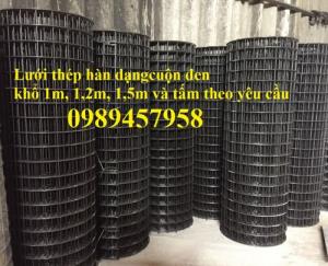 Lưới thép tấm 1mx2m có sẵn, Lưới thép đen D2 25x25, Lưới thép đen D3 ô 50x50, D3 100x100