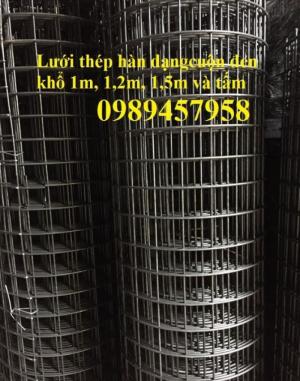 Lưới thép phi 2 ô 25x25, phi 3 ô 50x50 hàng đen theo yêu cầu