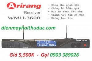 Micro Không Dây Arirang WMU 3600 Chất âm vượt trội, sóng thu phát mạnh mẽ