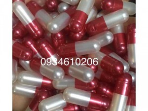 1000 viên nang rỗng vỏ nang cứng gelatin size 0 màu xanh đậm nhạt