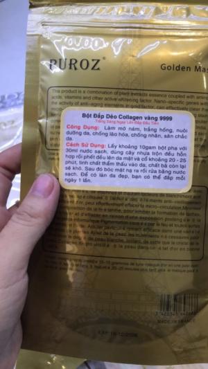 Bột mặt nạ dẻo Puroz Golden Mask